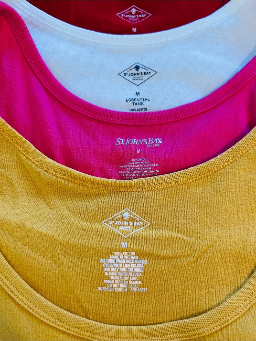 St John’s Bay tank tops- set of 7 - Picture 3 of 5